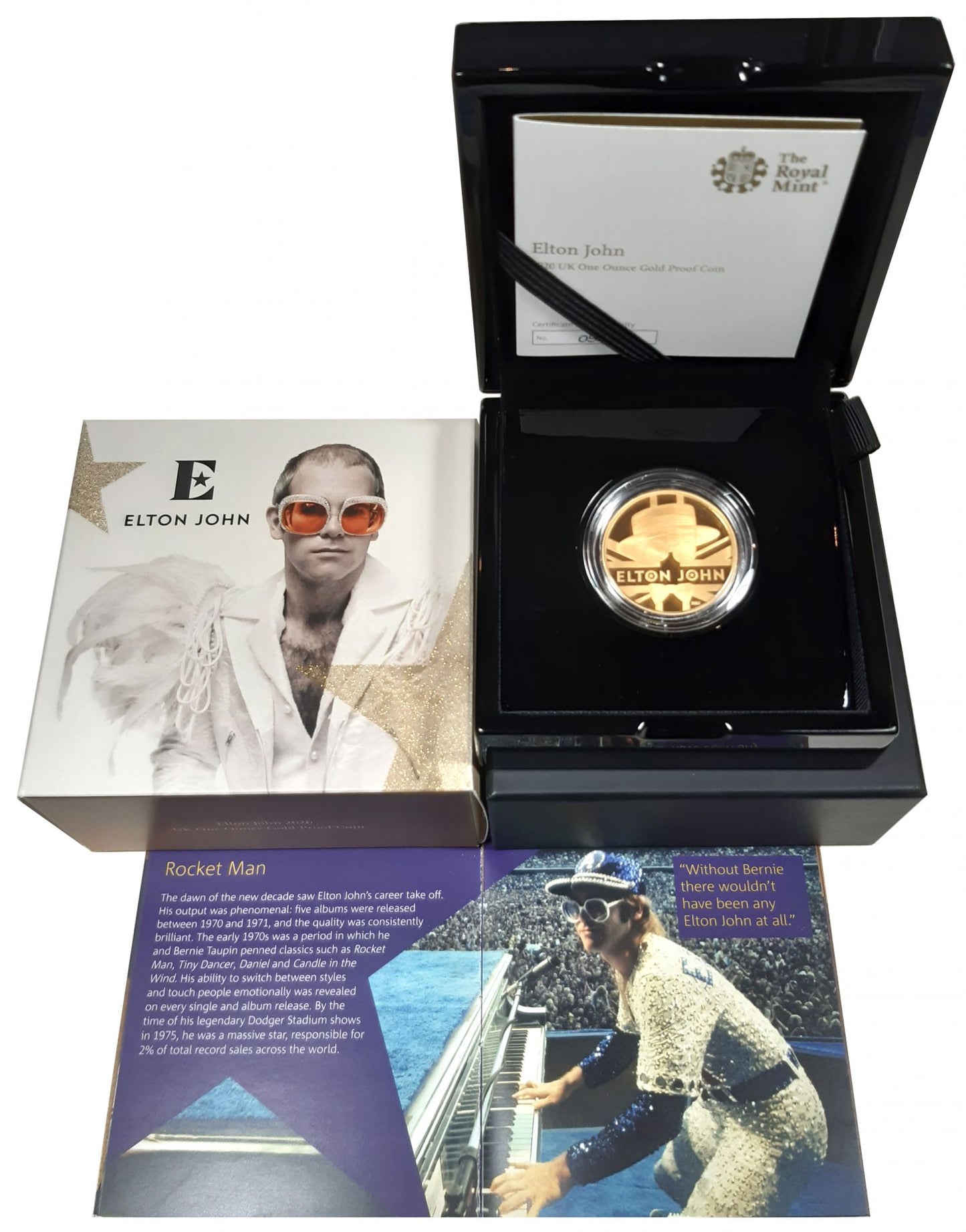 Elizabeth II 2020 gold proof 1 Oz (£100) Elton John