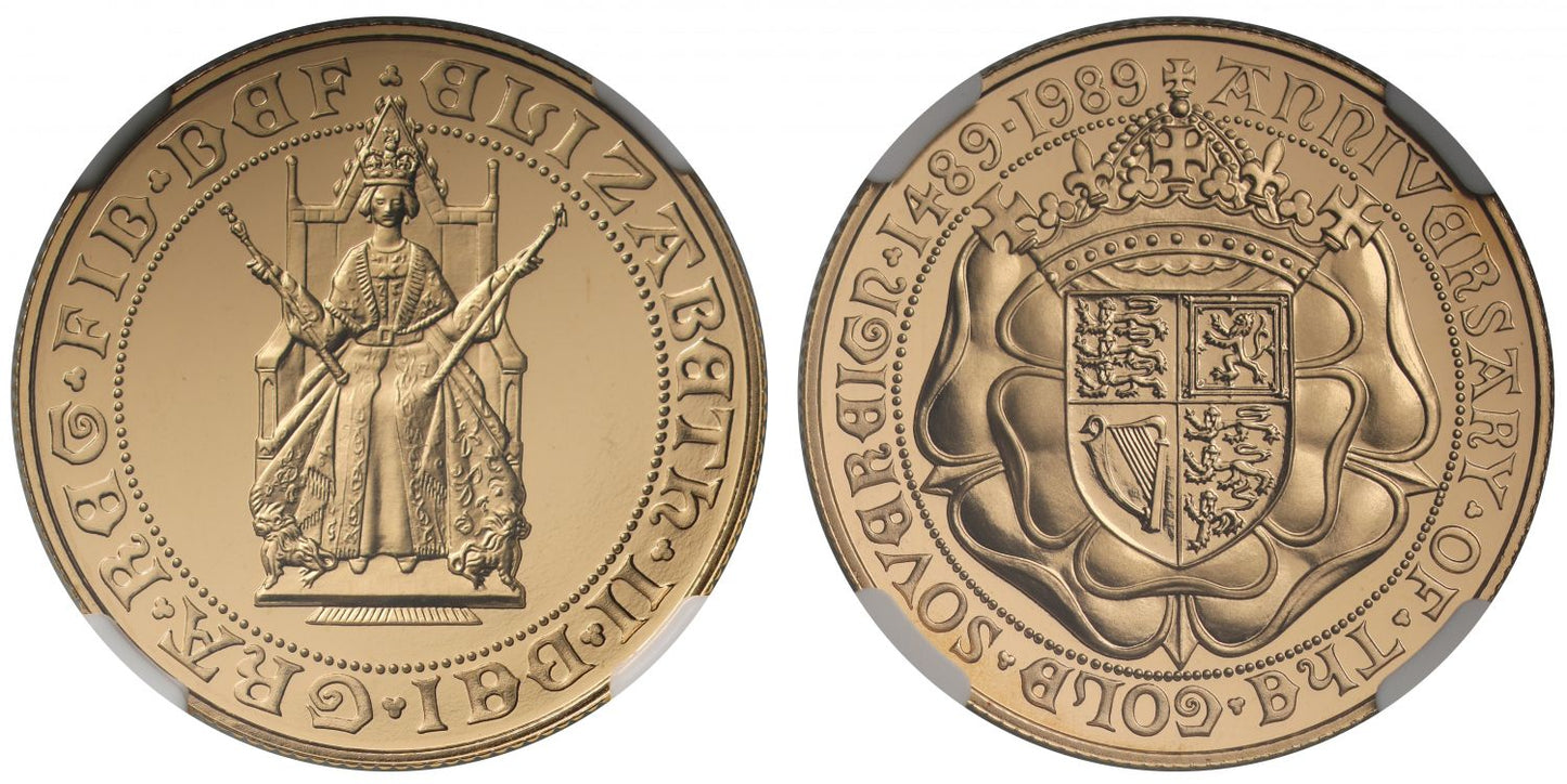 Elizabeth II 1989 proof Two-Pounds PF69 ULTRA CAMEO