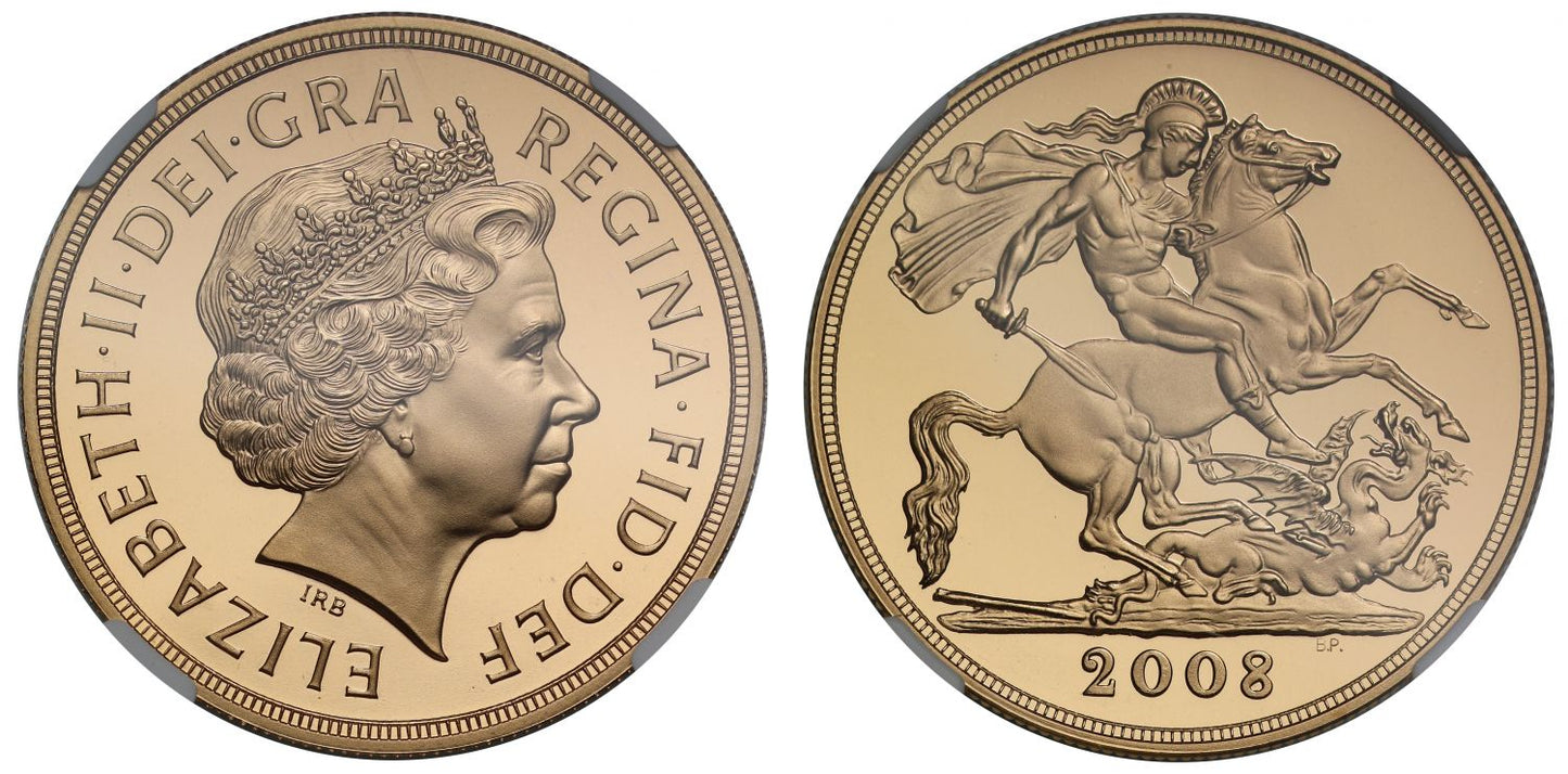Elizabeth II 2008 Five-Pounds PF70 ULTRA CAMEO