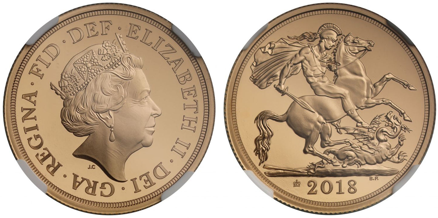 Elizabeth II 2018 proof Two-Pounds PF70 ULTRA CAMEO