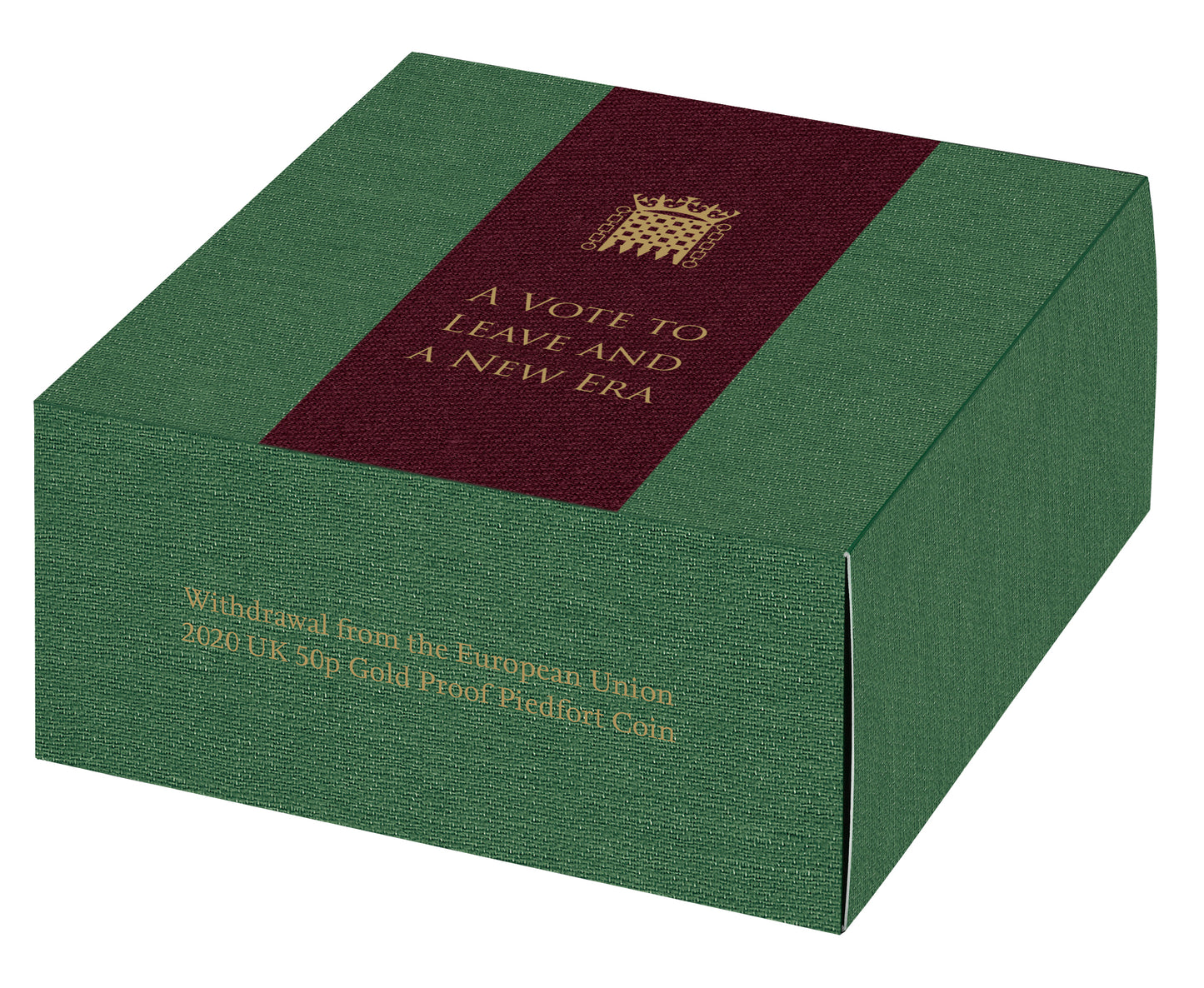 * Elizabeth II 2020 Brexit 50p gold proof Piedfort