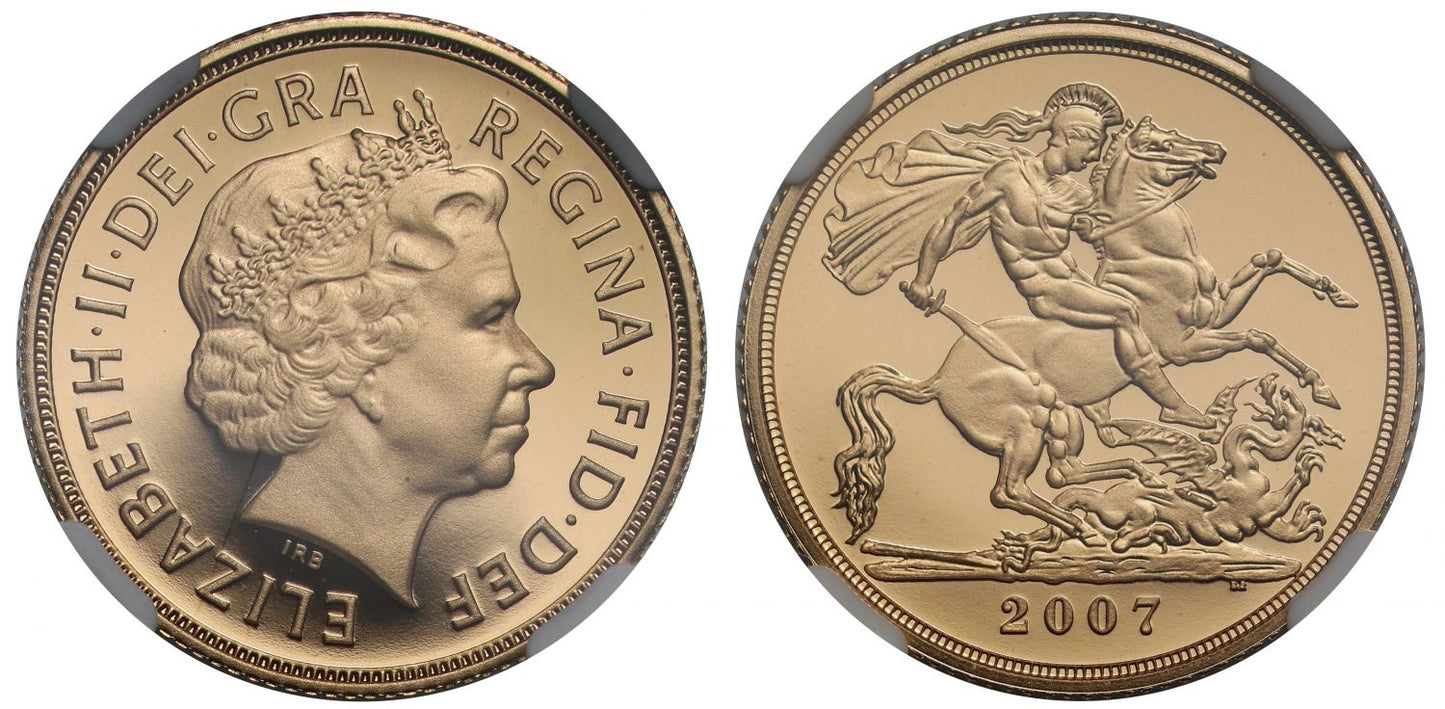 Elizabeth II 2007 proof Sovereign PF70 ULTRA CAMEO
