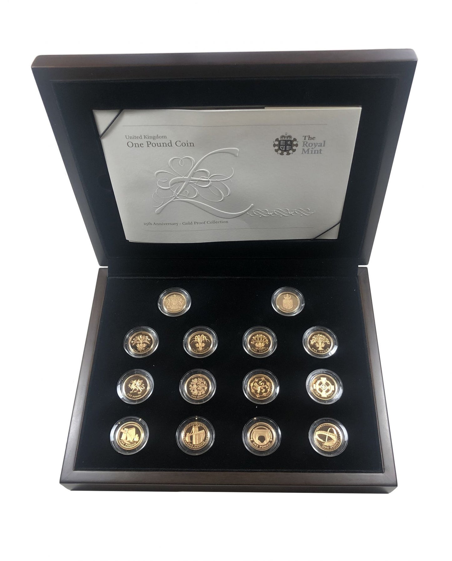 Elizabeth II 2008 gold proof Pound 14-coin Set