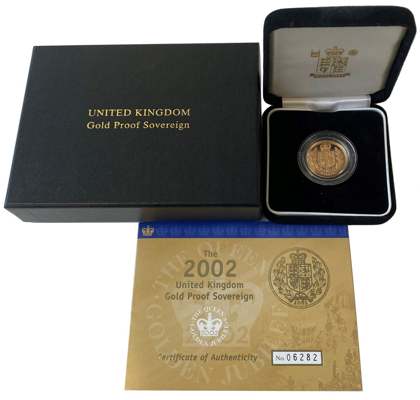 Elizabeth II 2002 proof Sovereign