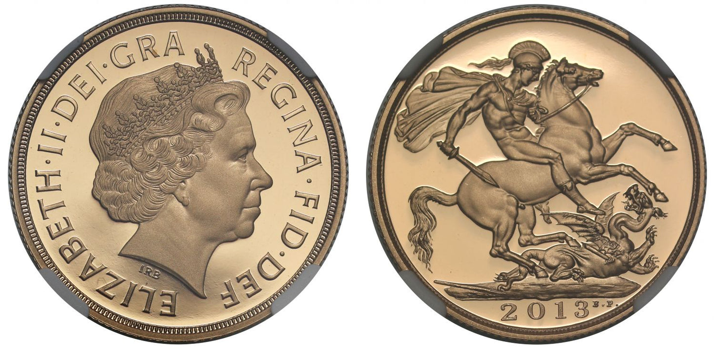Elizabeth II 2013 proof Two-Pounds PF70 UCAM
