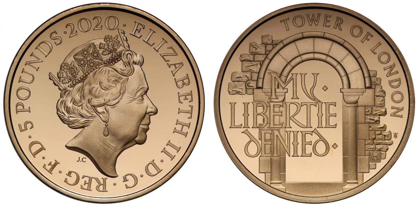 Elizabeth II 2020 proof Five-Pounds State Prison