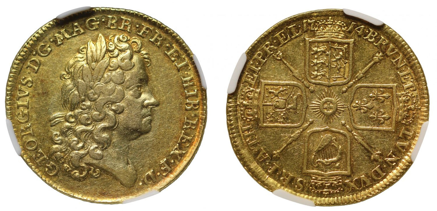 George I 1714 Guinea, Prince Elector type AU53