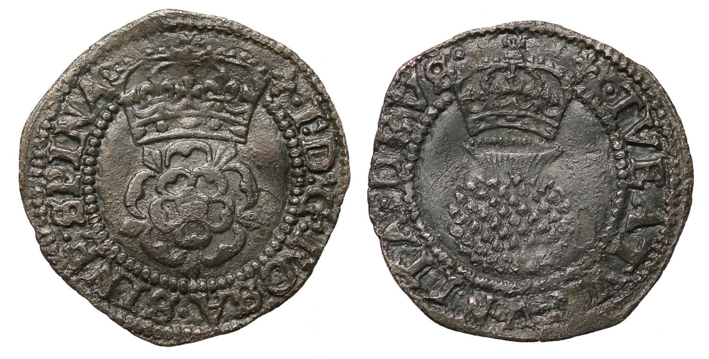 James I Halfgroat, second coinage, mint mark lis