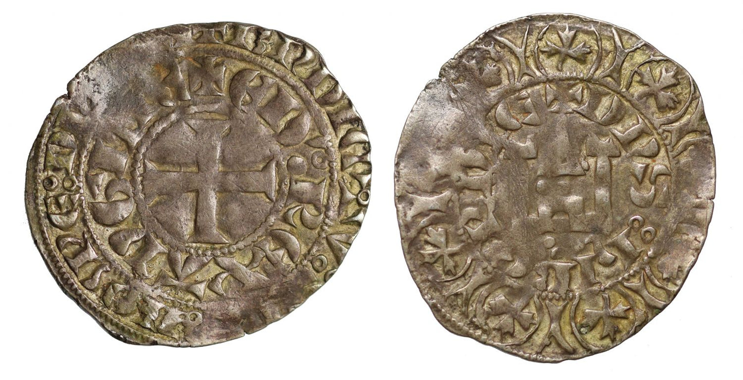 Anglo Gallic, Edward II, Maille Blanche, with Irish title