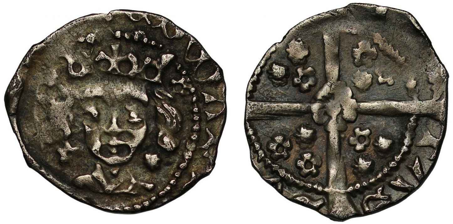 Ireland, Edward IV Penny, rose on reverse cross coinage, sun and roses