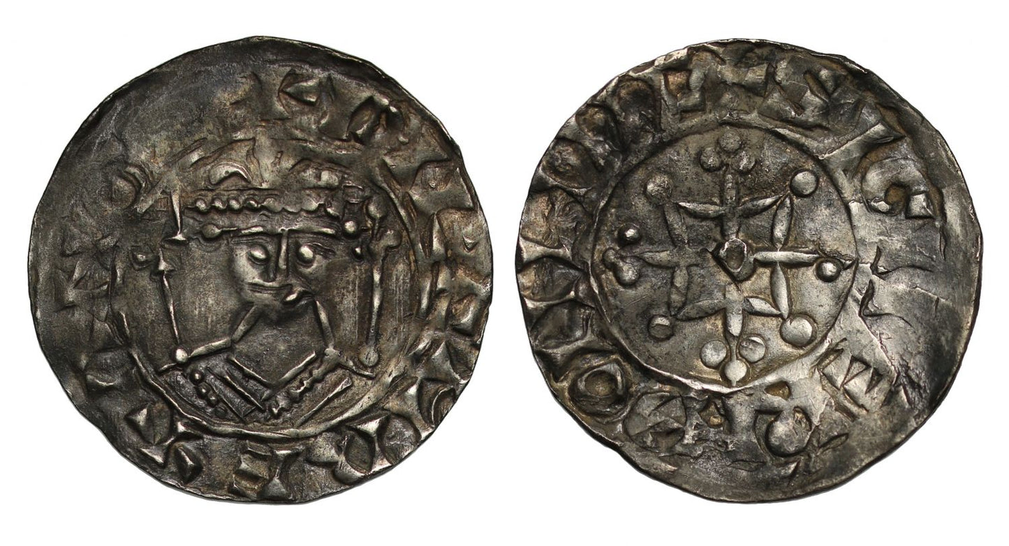 William I Penny, Extremely rare Mule of Two Sceptres/Two Stars, Lincoln Mint