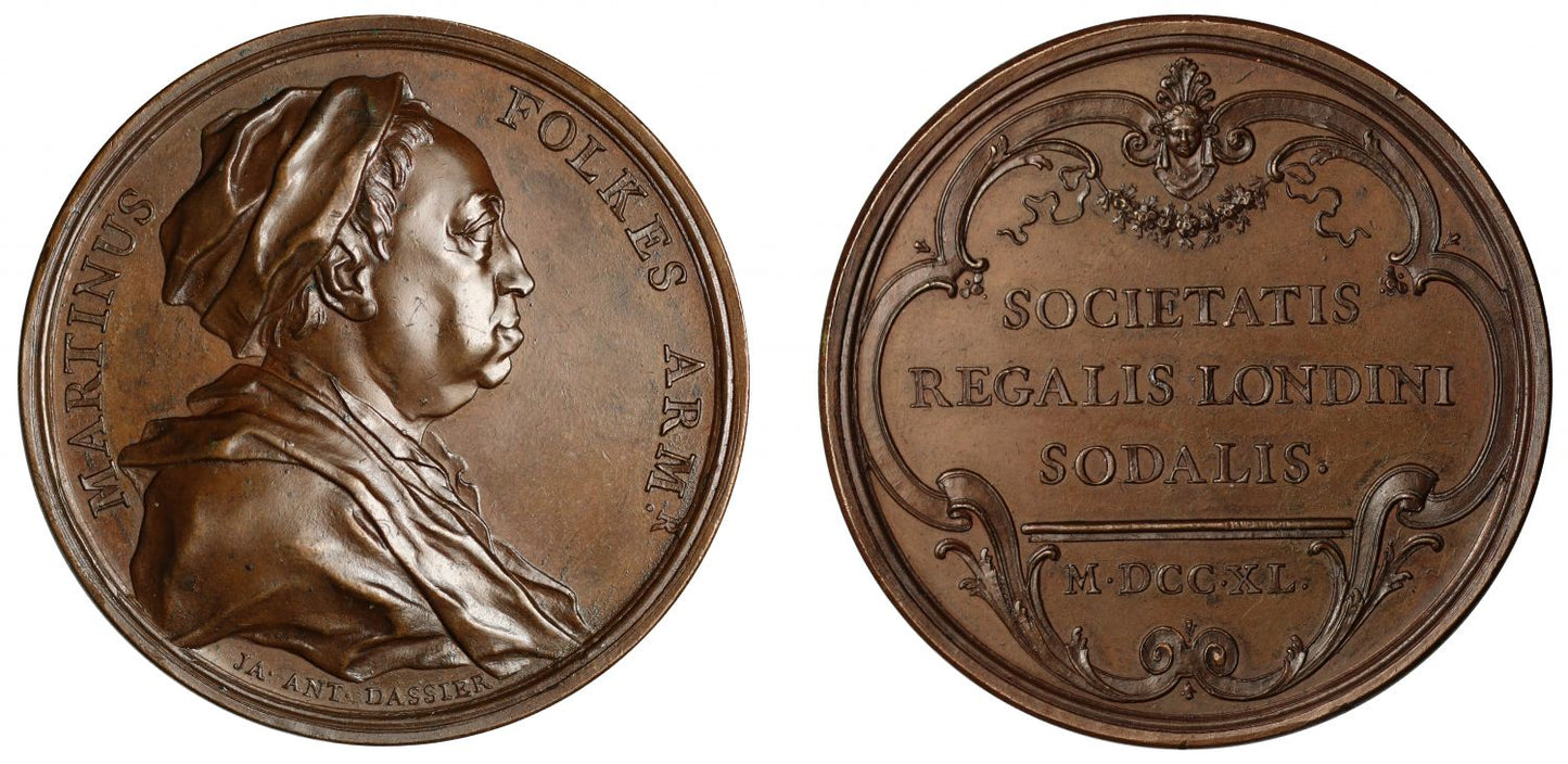 Martin Folkes, 1740