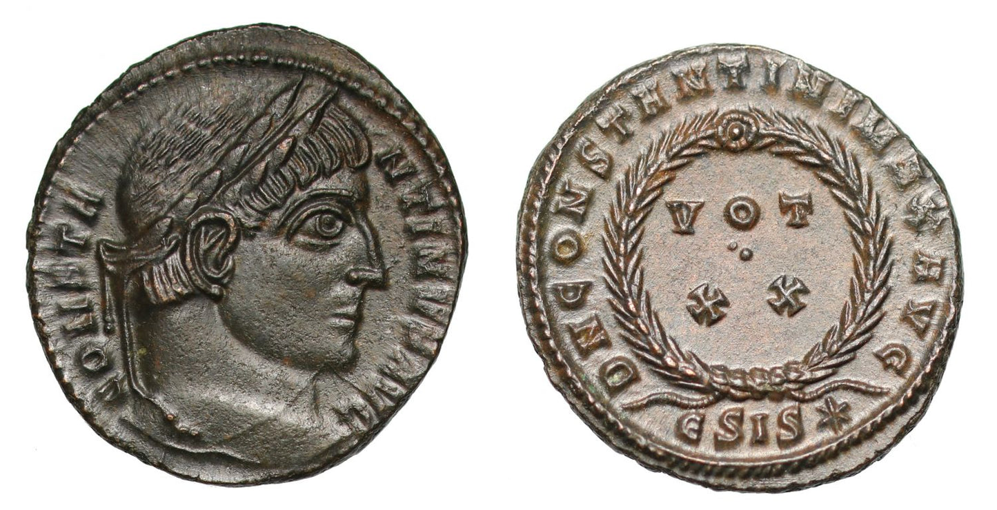 Constantine I, Follis, ESIS*.