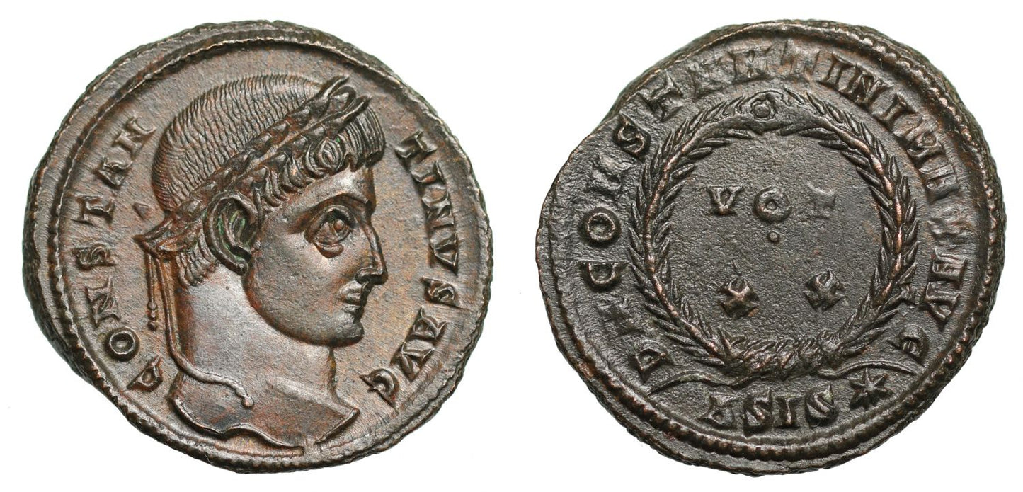 Constantine I, Follis, ΔSIS*.