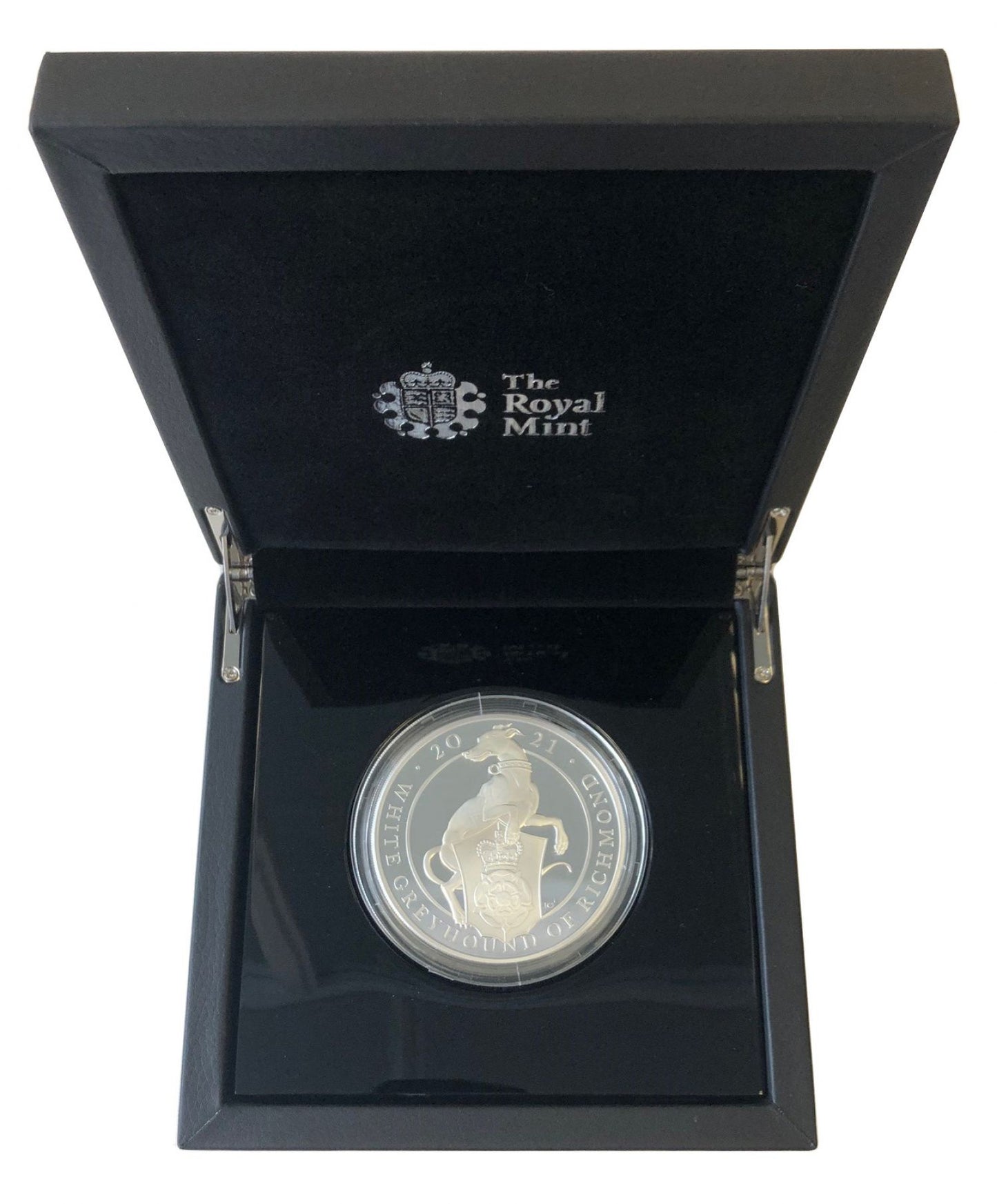 Queen's Beasts 2021 silver 5oz White Greyhound of Richmond
