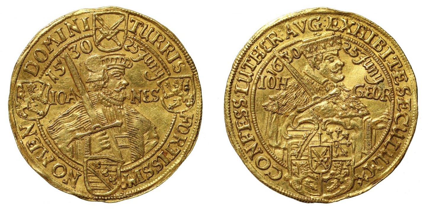 Germany, Saxony, Gold Dukat, 1630.