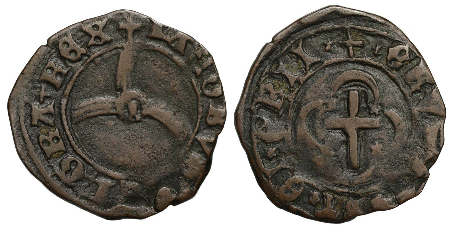 Scotland, James III Penny class III, crux pellit regal issue of three pennies