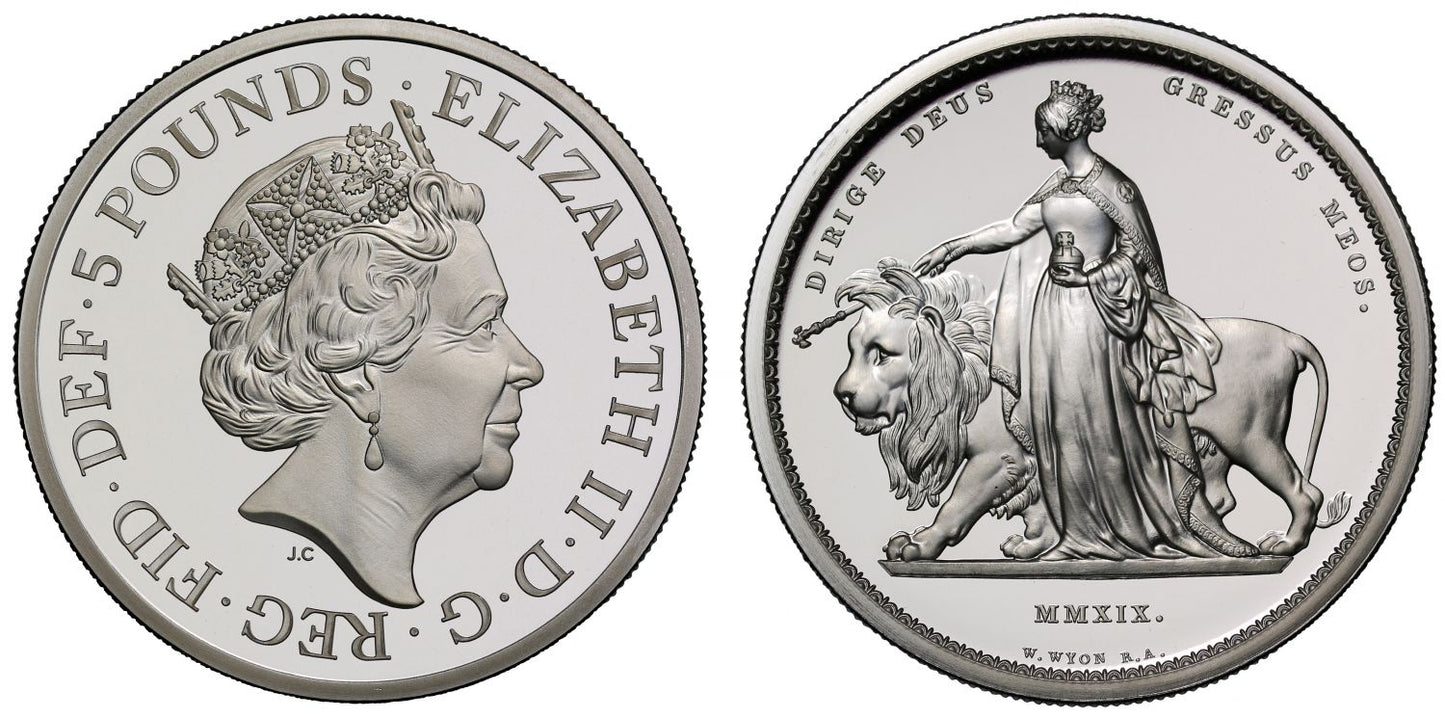 Elizabeth II 2019 Una & Lion silver proof 2oz PF69 ULTRA CAMEO
