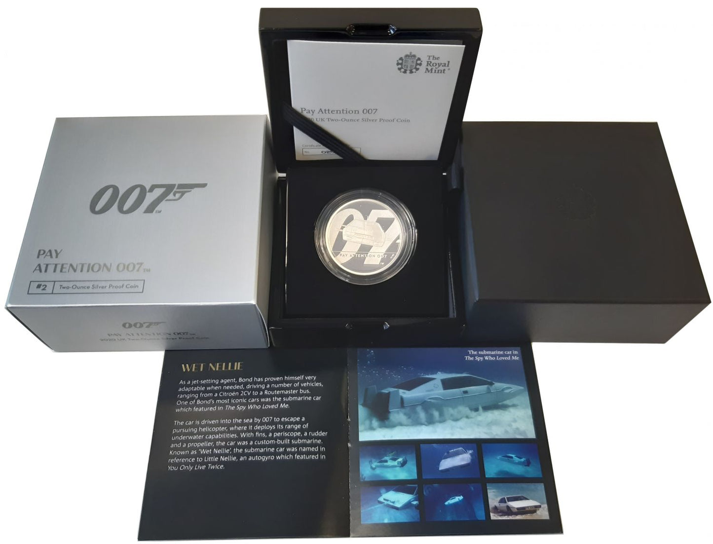 * Elizabeth II 2020 silver proof 2oz James Bond #2