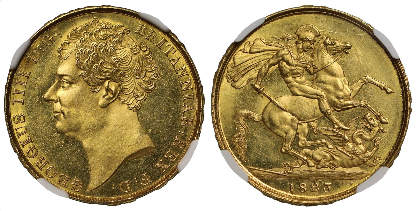 George IV 1823 Two-Pounds MS63 PL