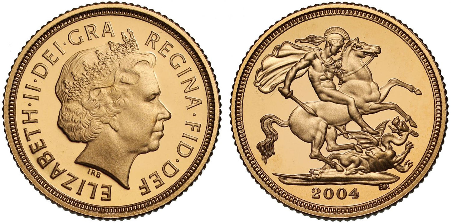 Elizabeth II 2004 proof Half-Sovereign