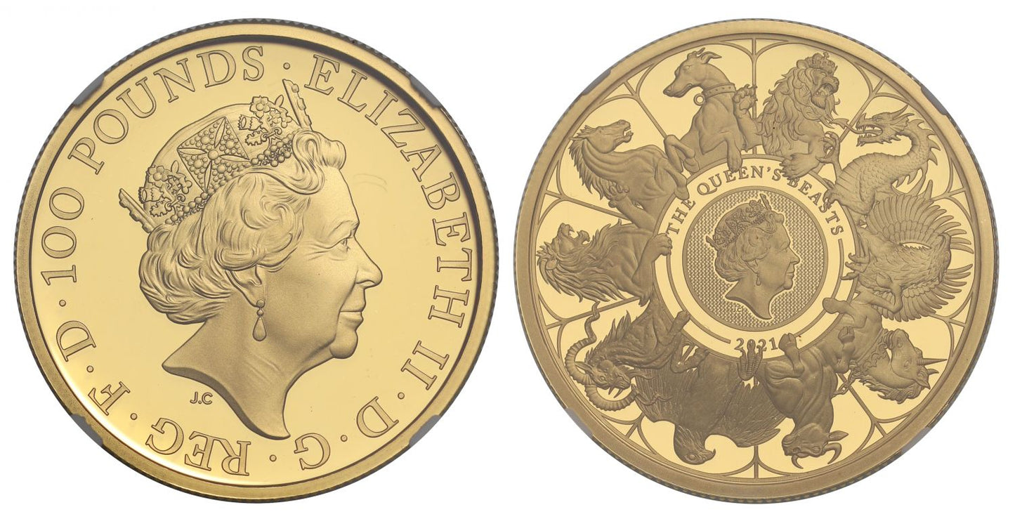 * Elizabeth II 2021 PF70 UC gold 1oz Completer