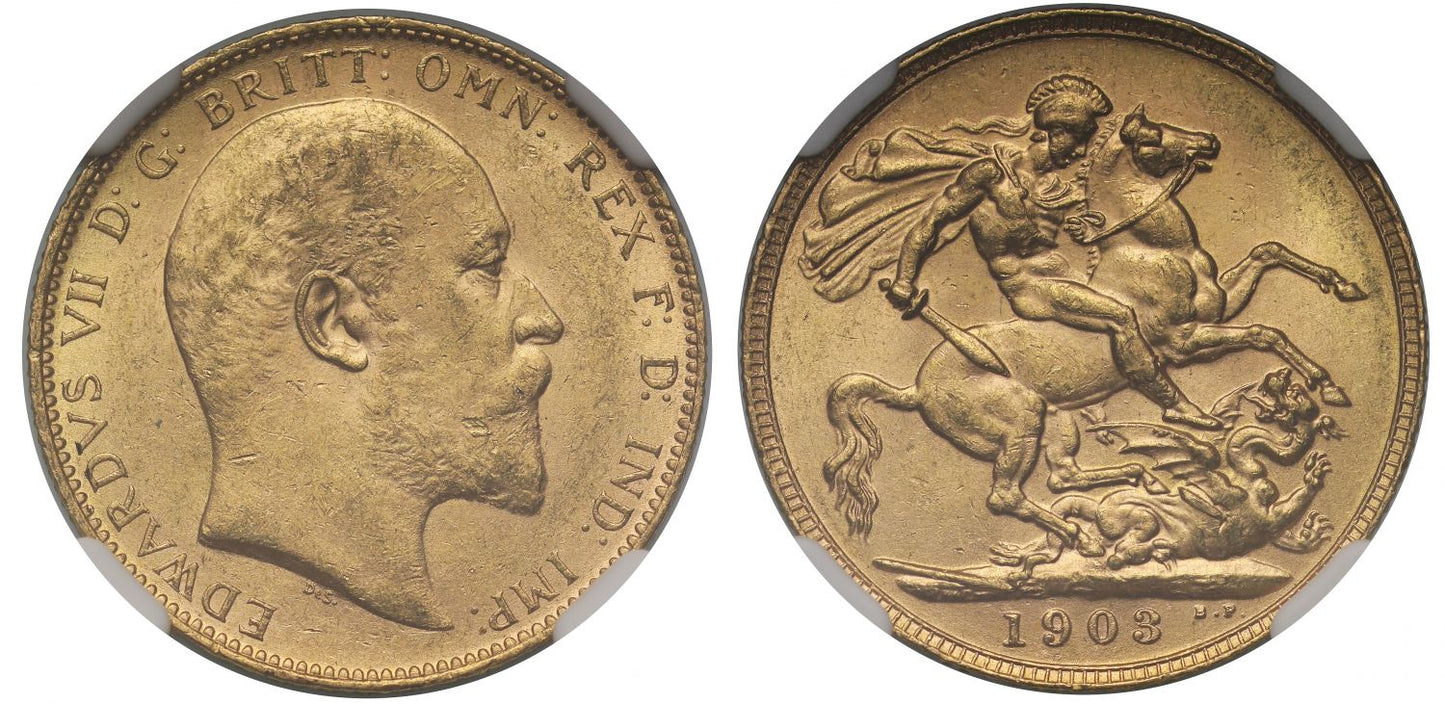 Edward VII 1903 Sovereign MS62
