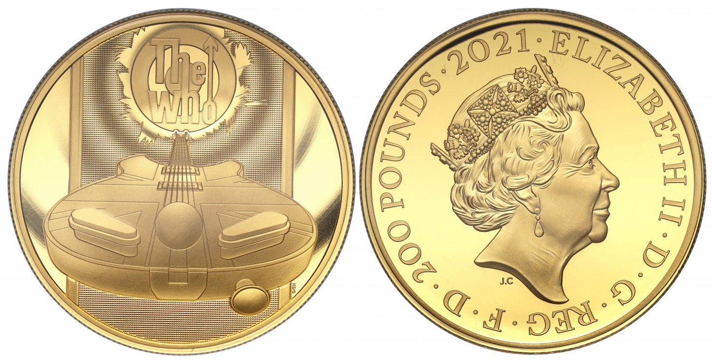 * Elizabeth II 2021 gold PF70 UC FR 2oz The Who
