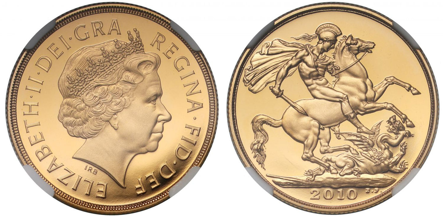 Elizabeth II 2010 proof Two-Pounds PF69 UCAM