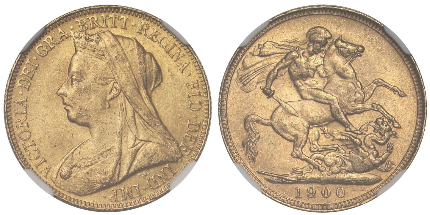 Victoria 1900-P Sovereign Perth Mint MS62