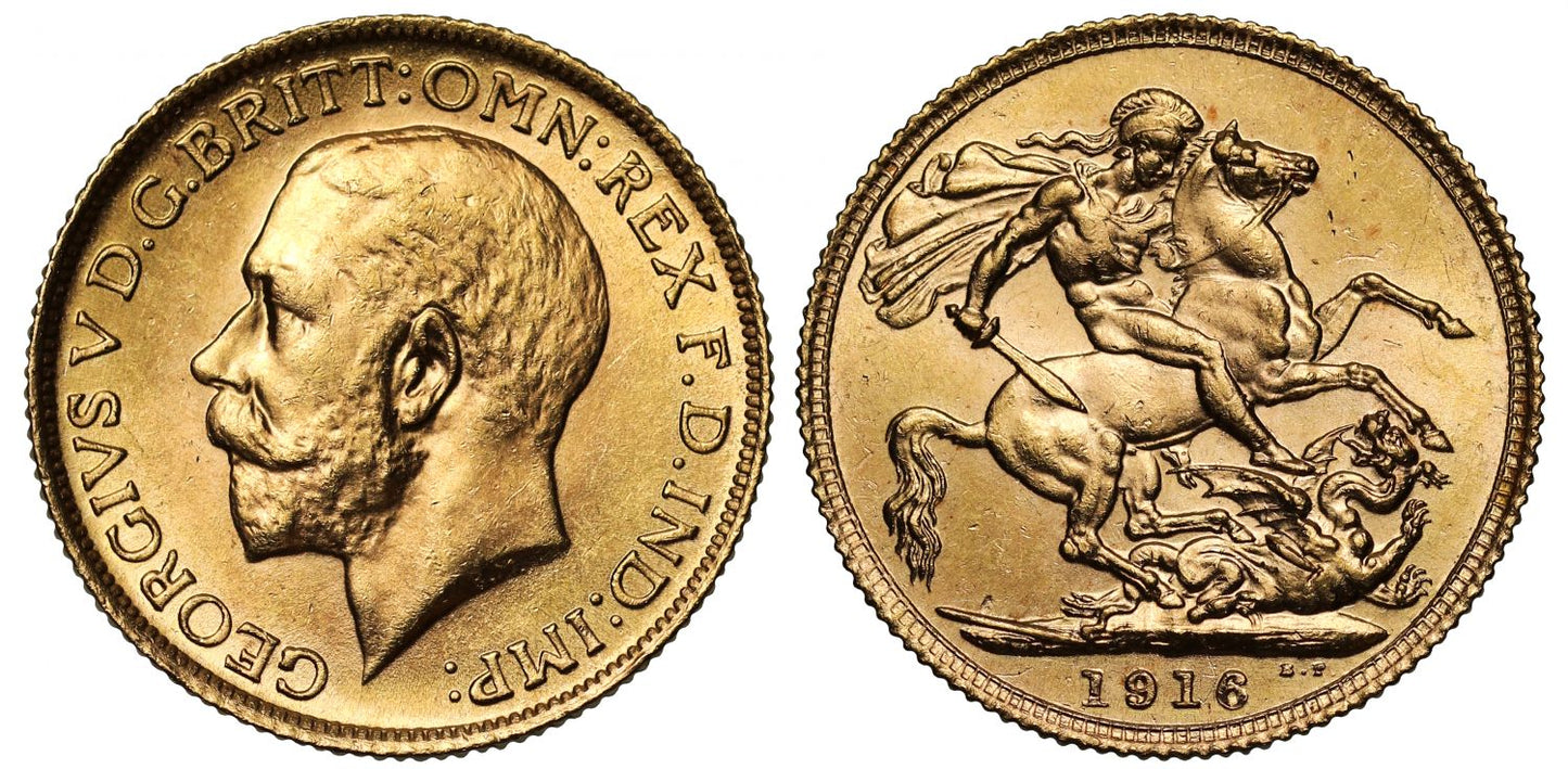 George V 1916 London Sovereign