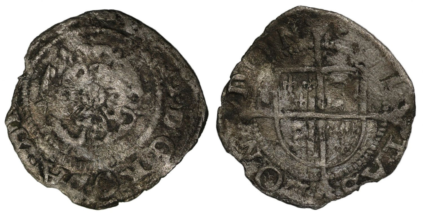 Philip and Mary base issue silver Penny, London Mint