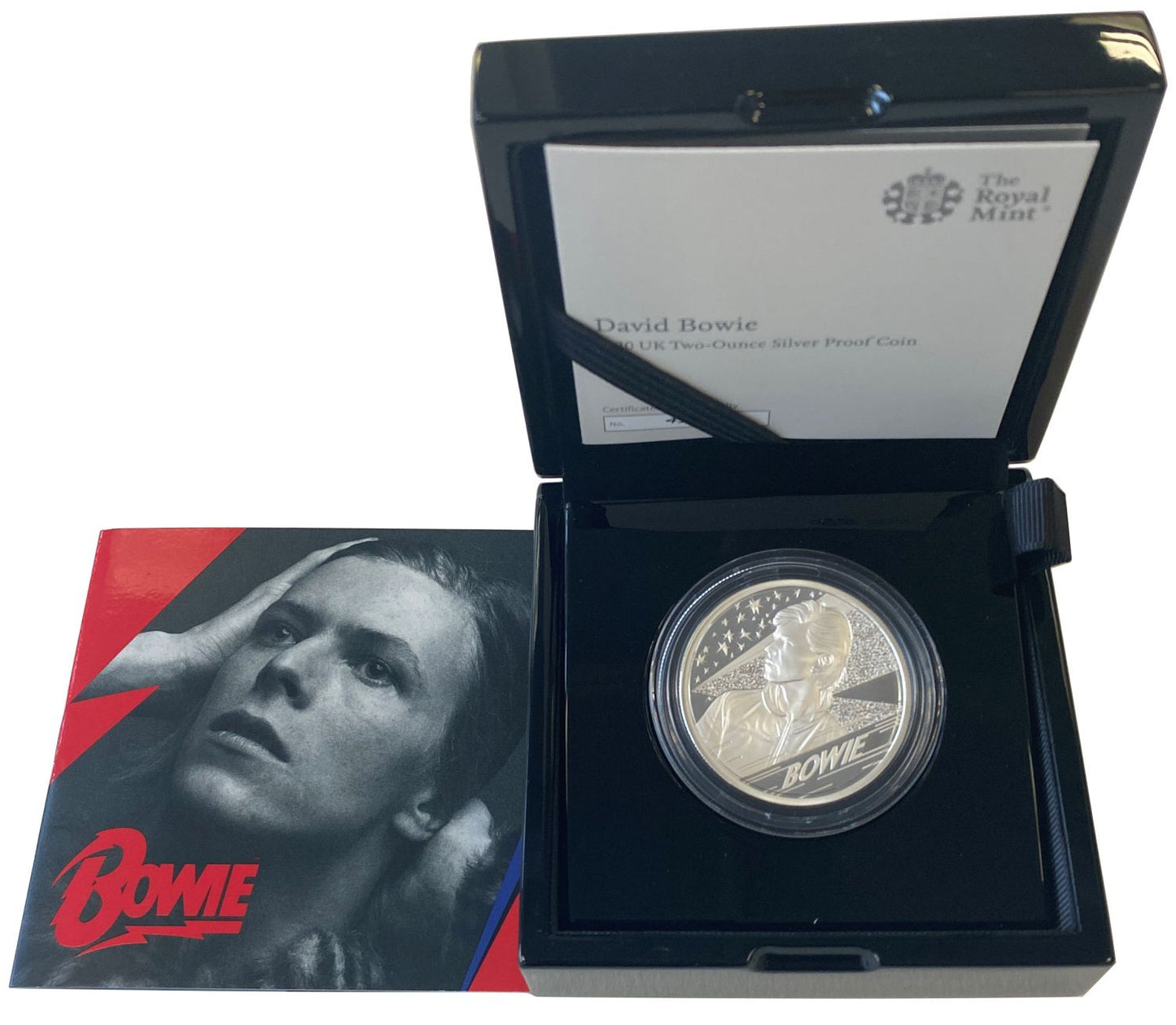 QEII 2020 silver proof 2oz PF70 UCAM David Bowie