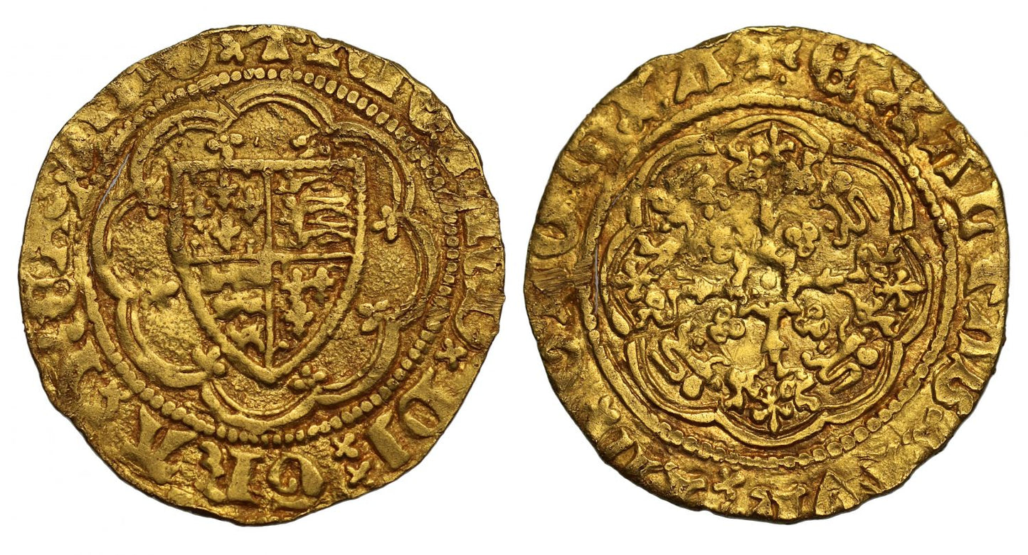 Richard II Quarter-Noble, mule of type 1a with 3b, London, very rare