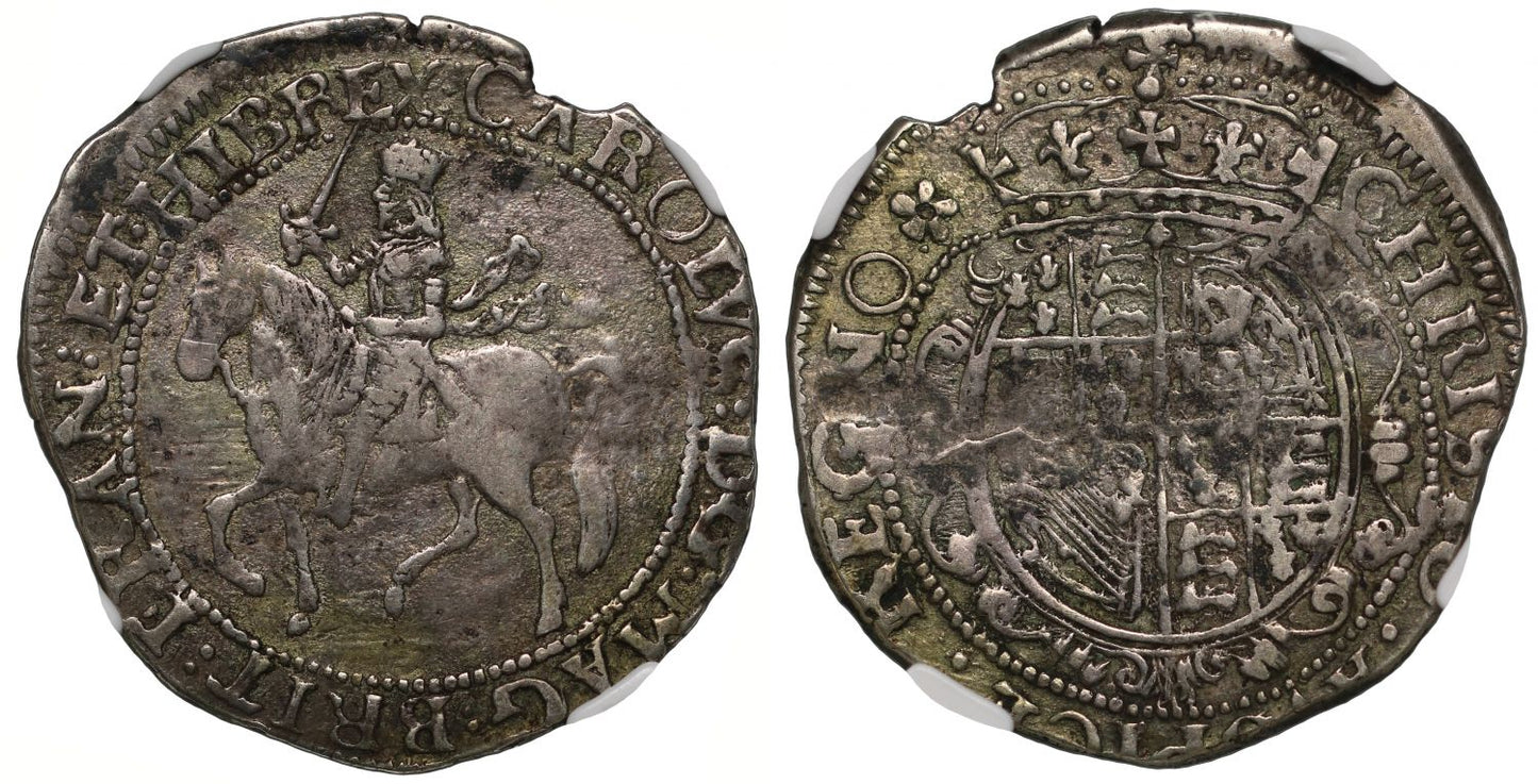 Charles I Halfcrown Chester mint XF40 top of population