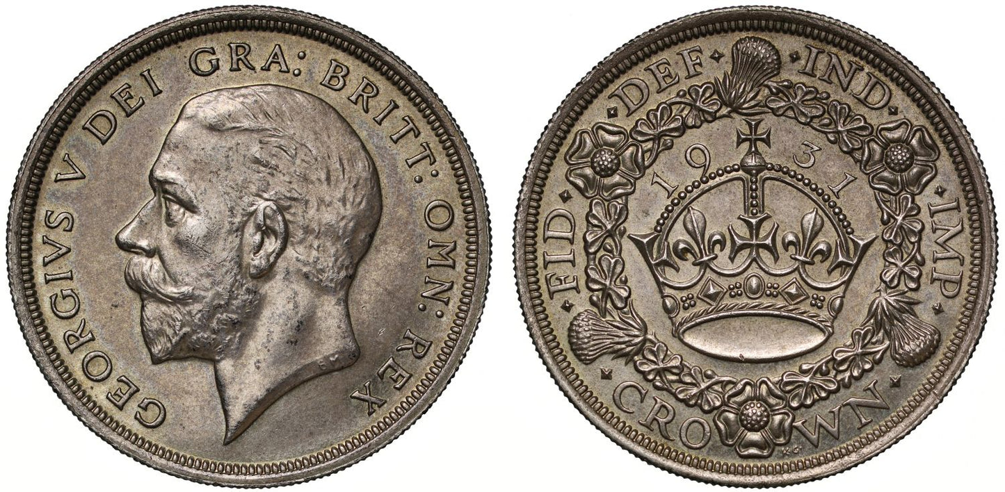 George V 1931 Wreath Crown, mintage only 4,056 pieces