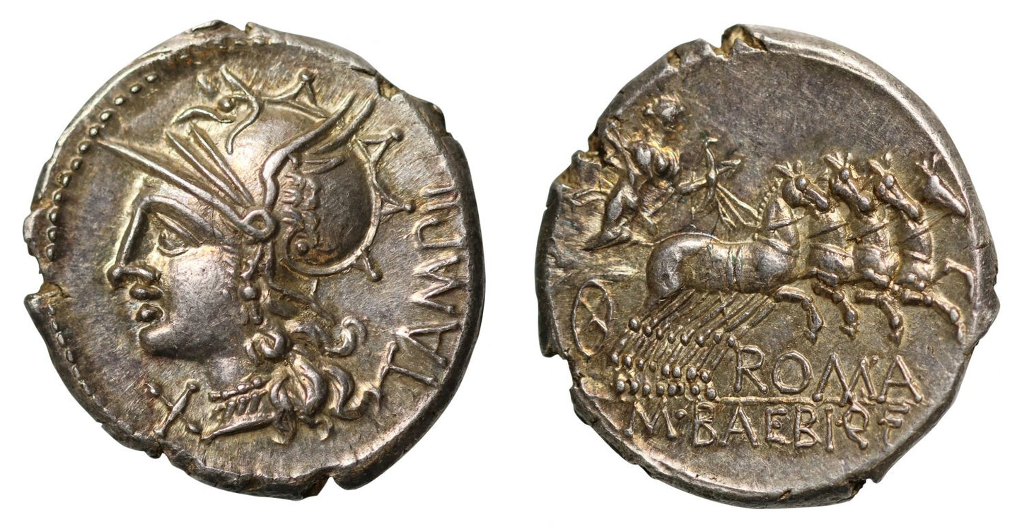 M. Baebius Q. f. Tampilus, Denarius