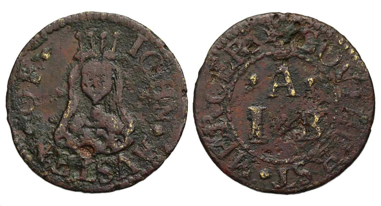 17th Century Kent Farthing Goudhurst, John Austen, Farthing, Mercer