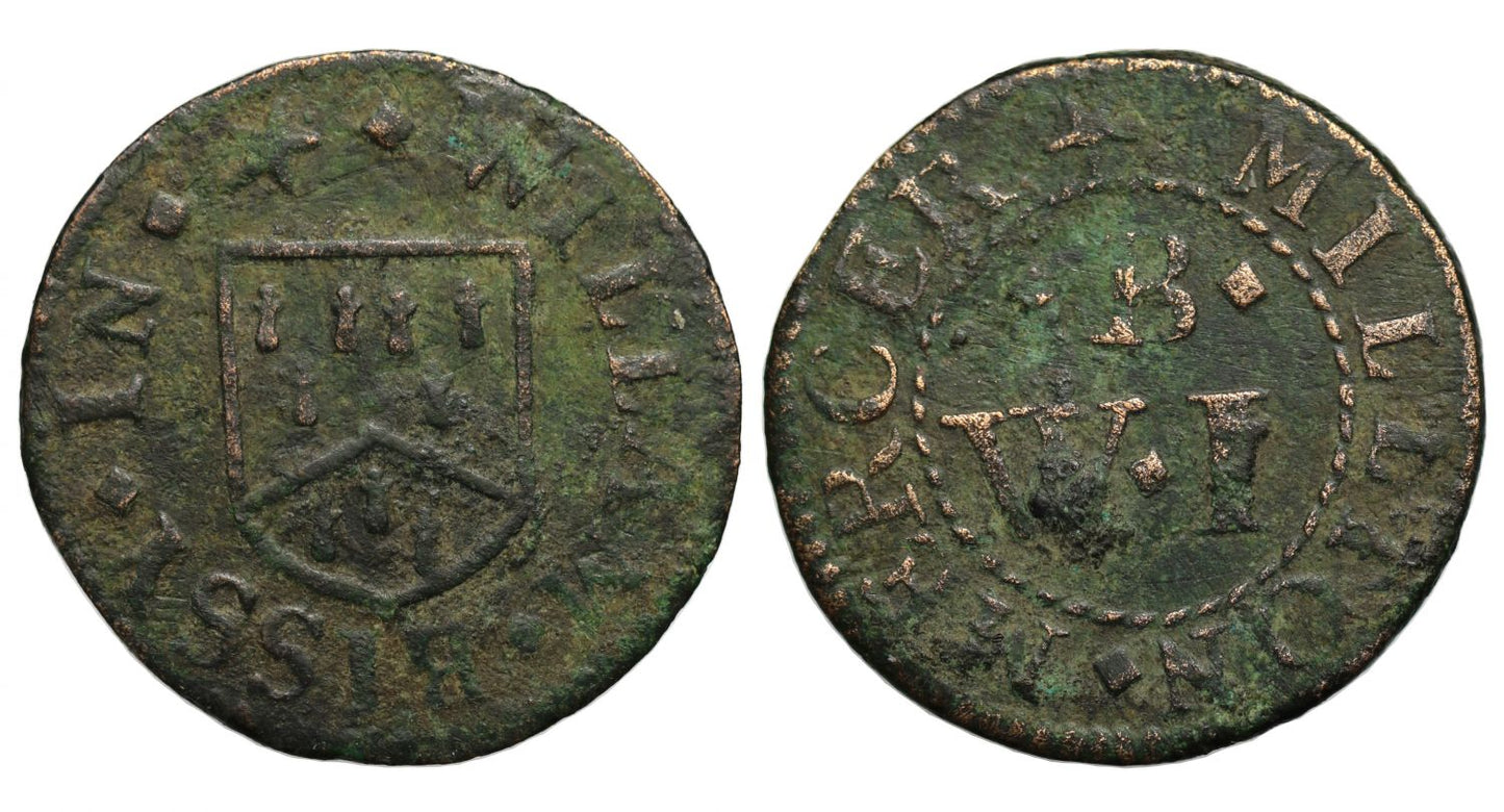 17th Century Kent Farthing, Milton next Sittingbourne, William Bissy Mercer