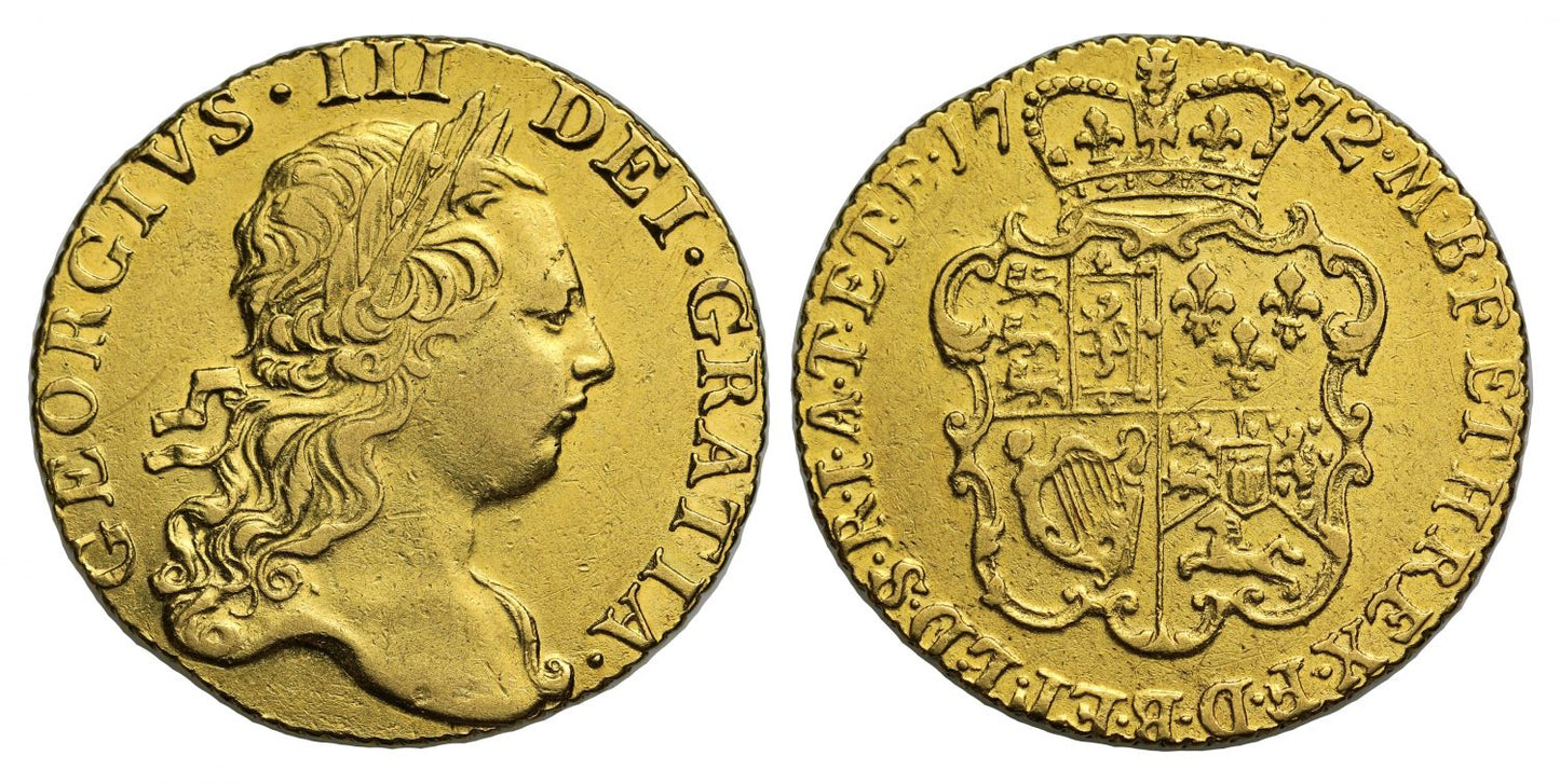 George III 1772 Guinea, third head