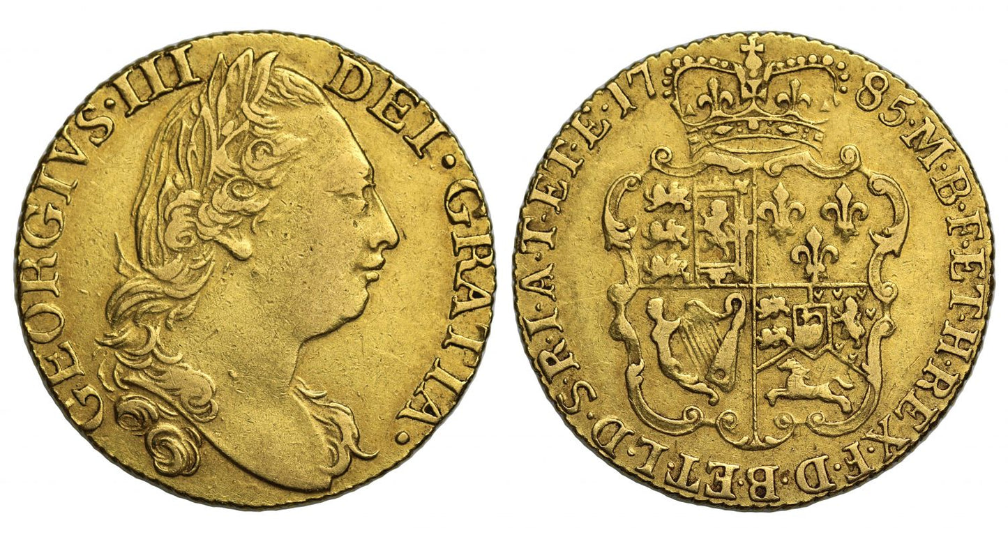 George III 1785 Guinea, fourth head