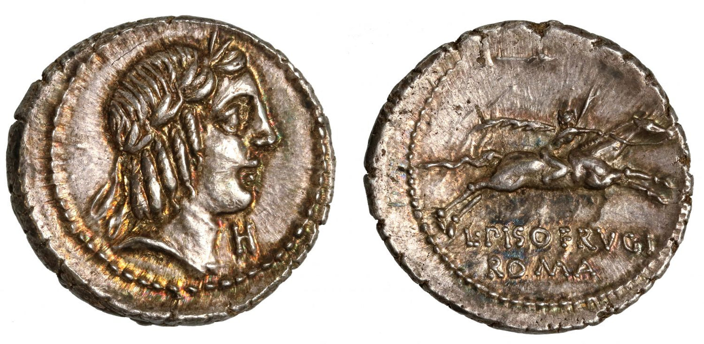 L. Calpurnius Piso Frugi, Silver Denarius