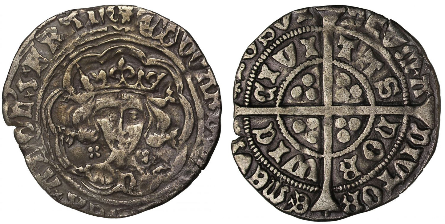 Edward IV first reign, Groat, Norwich Mint, mm sun, quatrefoils at neck