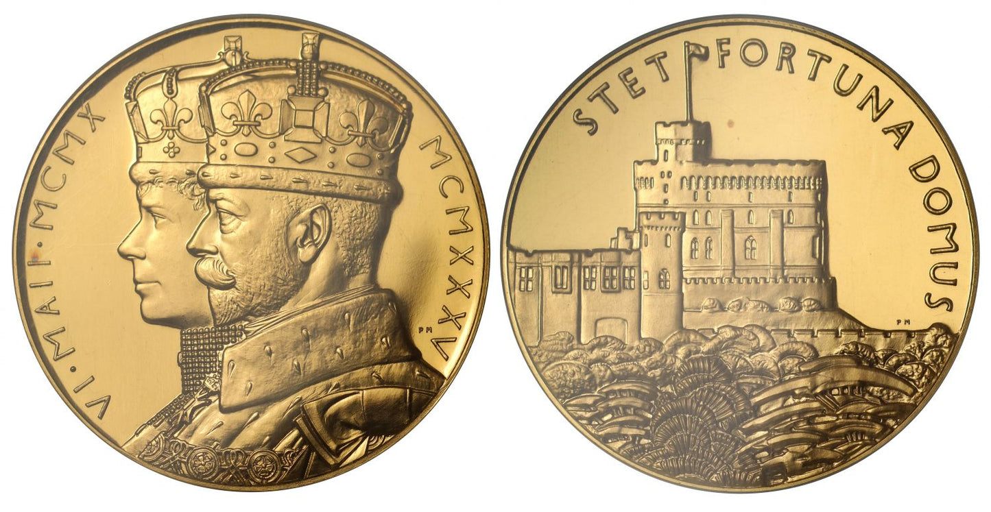 George V, Jubilee 1935, Gold Medal, PF63 CAMEO.