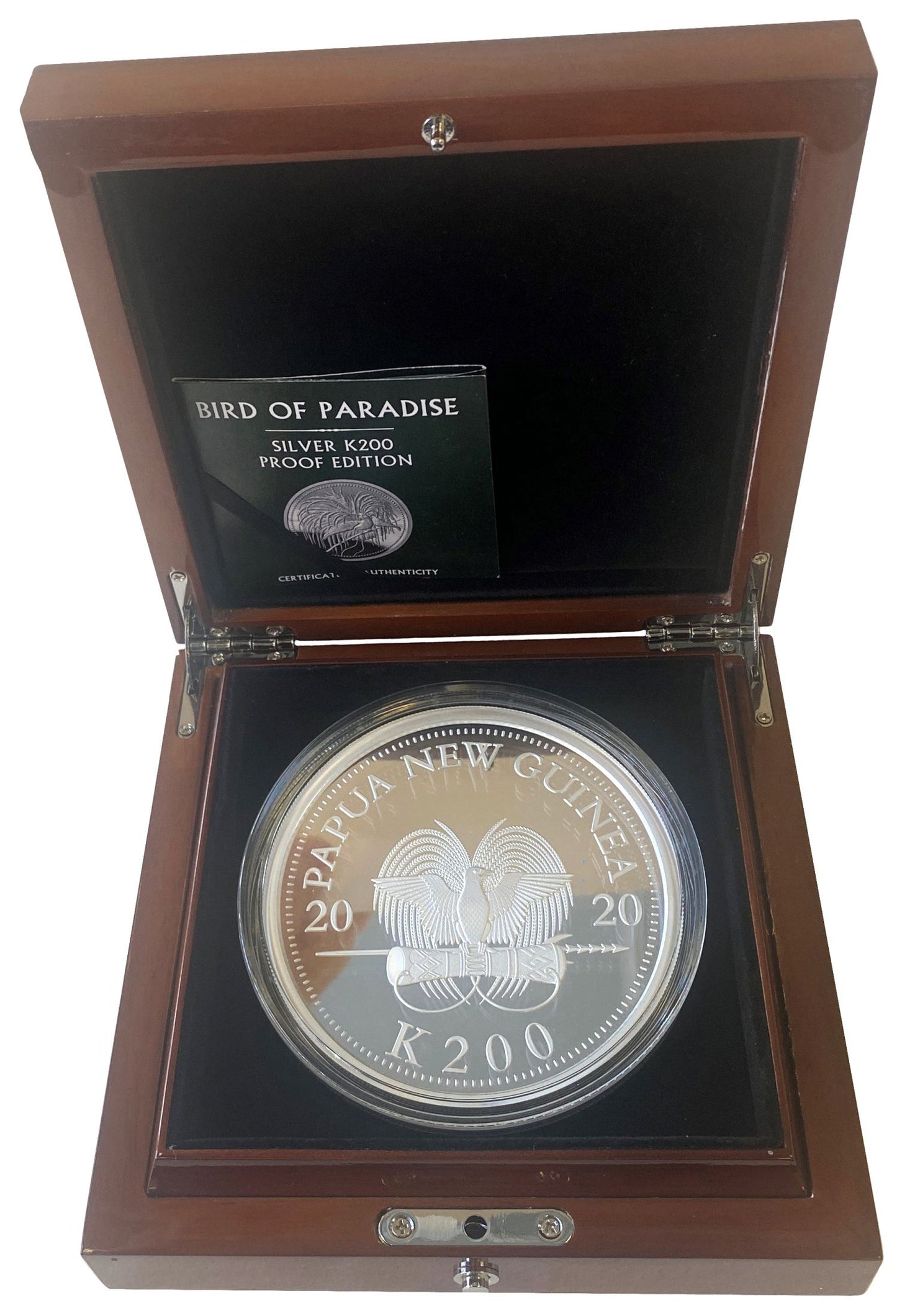 PNG 2020 silver proof 1-Kilo Bird of Paradise