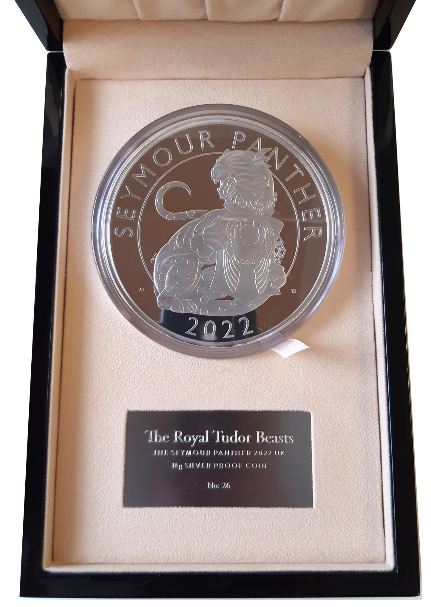 * QEII 2022 silver proof 1-Kilo Seymour Panther