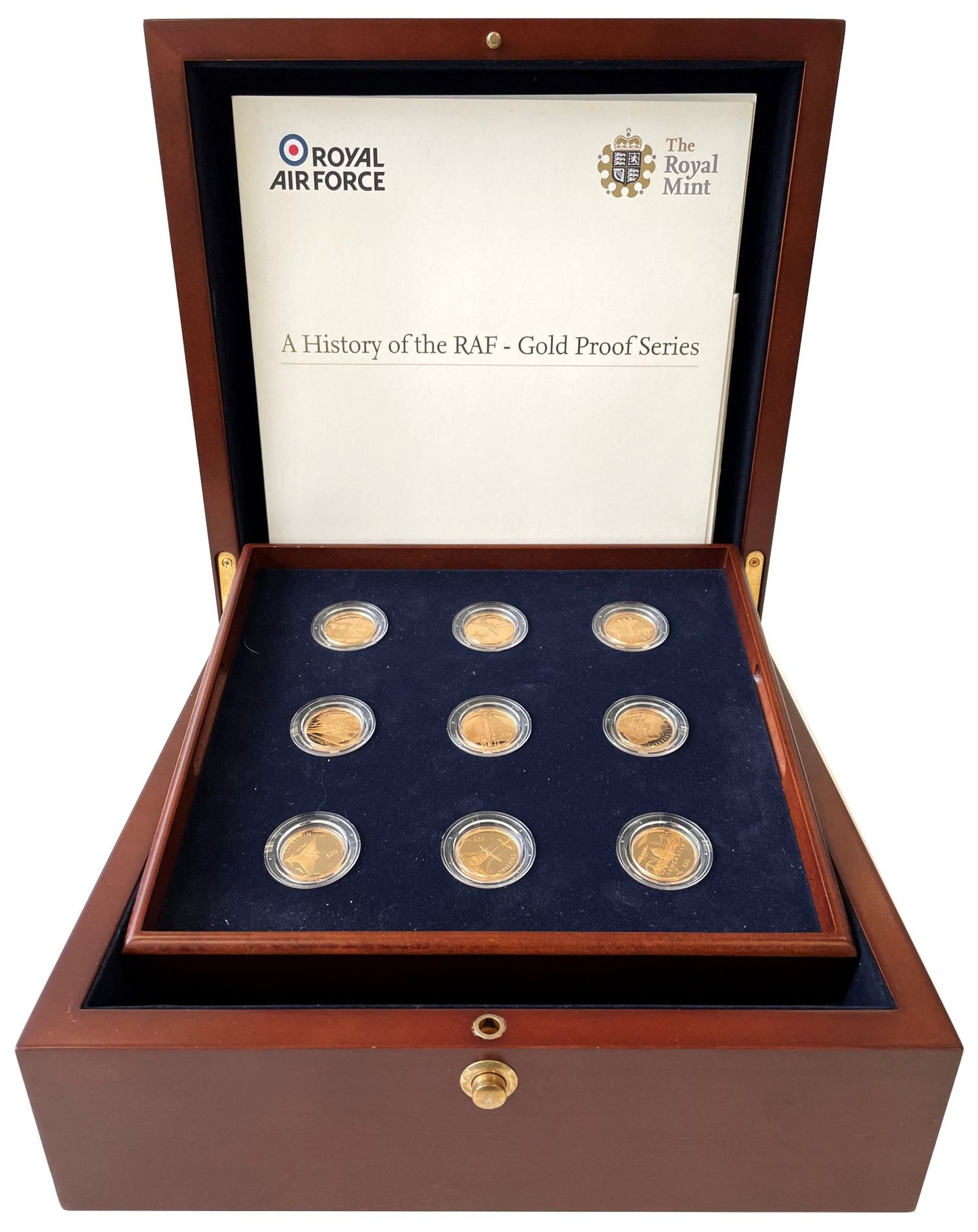 Elizabeth II 2008 St Helena gold proof Set RAF