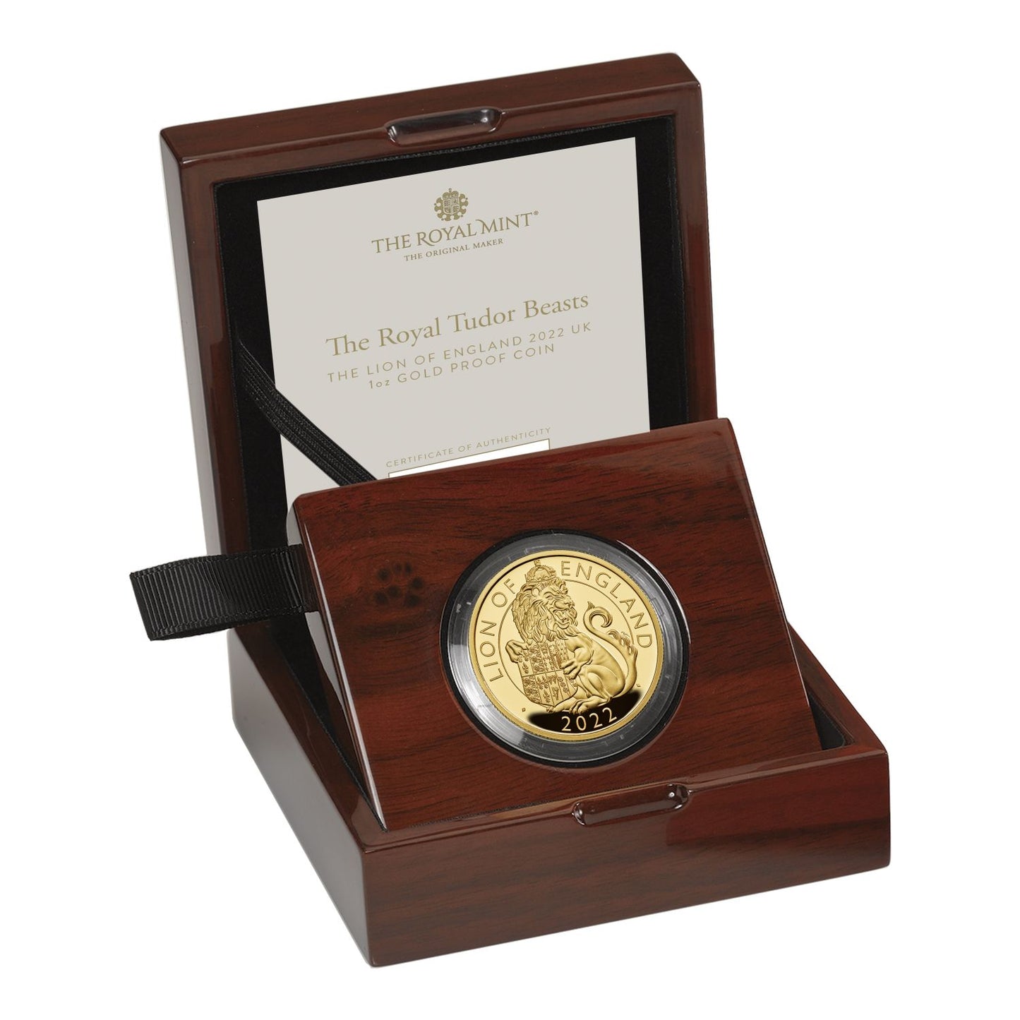 QEII 2022 gold proof 1oz TB Lion of England