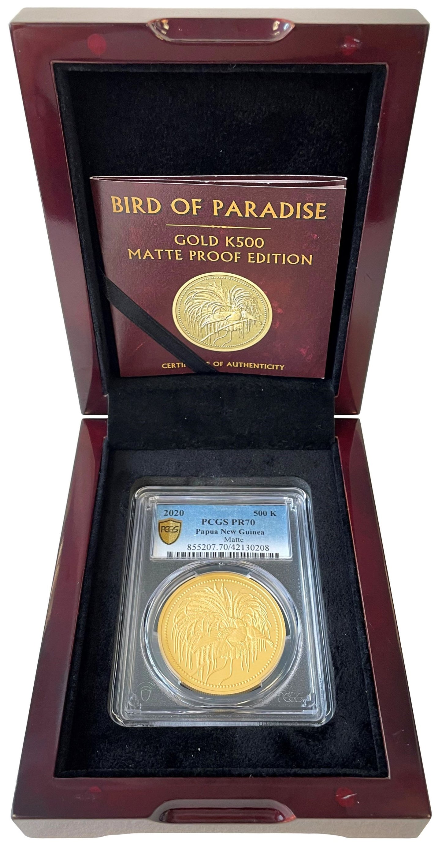 QEII 2020 gold proof 1oz Bird Paradise PR70 Matte