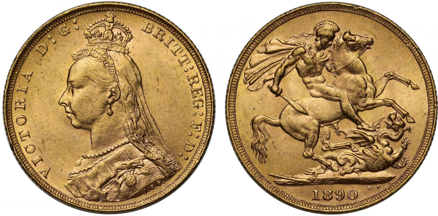 Victoria 1890 Sovereign